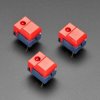 Step Switch with LED - Three Pack of Red with Red LED (PB86-A1)