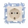 Simon 10 Gniazdo pojedyncze SCHUKO kremowe 16A 250V IP20 CGSZ1.01/41