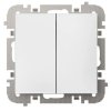 Vestra Łącznik podwójny schodowy bez ramki podtynkowy IP20 biały 3818-10