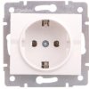 LOGI Gniazdo pojedyncze 2P+Z Schuko śrubowe 16A 250V Biały 25085