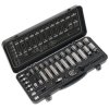 Sealey AK7971 Socket Set 34pc 3/8"Sq Drive 6pt WallDrive® Metric Black Series