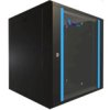 Szafa Rack Montowana Na Ścianie Extralink Lite 12U 530X400 Czarna Z Półką