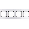 Merten M-Elegance Ramka poczwórna szklana diamentowy srebrny MTN4040-3260