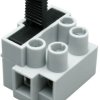 Connection terminal, 2 pole, 0.5-2.5 mm², clamping points: 1, gray, screw connection, 10 A, 503 SI/2