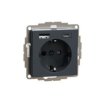 MERTEN Gniazdo pojedyncze z uziemieniem schuko z ładowarką USB A+C 3A antracuyt MTN2367-0414 SCHNEIDER ELECTRIC