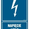 ZNAK - HG059 Napięcie 400 V 50 x 75 cm FN - Folia samoprzylepna