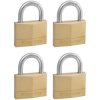 Master Lock 150EURQNOP Solid Brass 50mm Padlock 5-Pin - Keyed Alike x 4