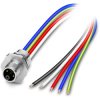 Sensor actuator cable, M12-cable plug, straight toopen end, 1m, 5 poles