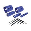 Faithfull HF11PSA Diamond Core Drill Kit & Case Set of 11