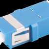 BS07-60030 FO coupler, LC / LC, shutter, duplex, blue