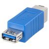 Lindy 71277 USB 3.2 Adapter, USB A Female to B Female