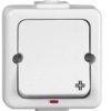JANTAR Łącznik krzyżowy podświetlany n/t IP44 biały /przykręcany klawisz/ WNT-8J/S
