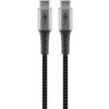 Kabel tekstylny USB-C™ / USB-C ™ z metalowymi wtyczkami 1m Goobay
