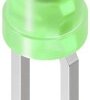 Kingbright L-934GDLK Dioda LED THT zielony 3 mm 2.5 mcd 60 ° 2 mA 1.9 V