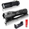 Latarka 1-LED CREE XML-T6 L2 3W ZOOM + latarka 14500 ZOOM