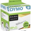Etykiety do drukarek etykiet DYMO S0722370, 89 x 28 mm, Etykieta adresowa, biały