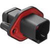 Device plug, 2 pole, crimp connection, latch locking, straight, ATP04-2P-PMR7GEC