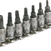 Końcówki Torx na nasadce 1/4 cala T10-40 (zestaw 7 szt.) 39D378
