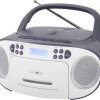 Radio-CD Reflexion CD-Player DAB+, DAB, fale metrowe (VHF) biały, szary