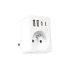 Rozgałęźnik elektryczny R-1 1gn. z.u. + 2xUSB + 2xUSB-C biały / Lx9604