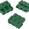 Pin header, 3 pole, pitch 5.08 mm, straight, green, 691307500003