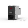 TE Connectivity 8-6609107-0 AC Power Entry Dual Fuse Snap-In 3A Module