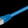 0.25m Cat.5e cable, blue, network cable RJ45