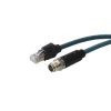 Kabel Ethernet Cat6a długość 1m Z zakończeniem Bulgin PUR średnica 6.2mm