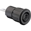 Stäubli 233160-21 SEB4-F/A safety jack socket blk Ø4mm 90° flat connector