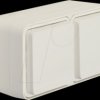 47843512 Steckdose 2fach waagerecht mit Klappdeckel 2 Schieber W.1, polar