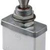 Toggle switch, metal, 1 pole, groping/latching, (On)-Off-(On), 15 A/28 VDC, silver-plated, 3537-021N000