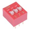 NDS-03-V 3 Way Raised Actuator DIP Switch SPST APEM