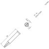 Weller T0054470199 XT AL Soldering Tip Chisel 1.6mm x 1mm