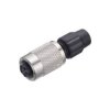 Binder 99-0476-100-07 Female 3-4mm 7 Pin Cable Mount Screw with Solder Terminal