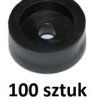 NOGA-G-D/100 Nóżka gumowa, przykręcana duża - średnica 20mm; wysokość 8.3mm - czarna - opakowanie 100 sztuk