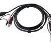 Kabel KVM, Gniazdo audio 3.5 mm, HDMI, USB A - Gniazdo audio 3.5 mm, HDMI, USB B, kolor: Czarny, Aten