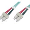 Patch cord światłowodowy SC/SC duplex MM 50/125 OM3 LSOH 2m błękitny DK-2522-02/3