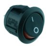 Red Round 'Visi On' Rocker Switch SPST R13-112A2-02