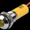 Q8P3CXXY12E Indicator LED, 12 V DC, 8 mm, wired, yellow/BrC