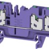 Through terminal block, snap-in, 2.5 mm², 24 A, 8 kV, purple, 3109290000