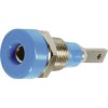 Stäubli 230030-23 LB-I2R jack socket vertical 2 mm pin blue insulated