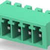 PCB terminal, 5 pole, pitch 3.5 mm, AWG 30-14, 11 A, pin, green, 284512-5
