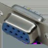 D-Sub socket, 9 pole, standard, straight, solder connection, 10120005