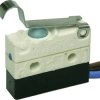 Subminiature snap-action switch, On-On, stranded wires, roller hinge lever, 2 N, 10 (3) A/250 VDC, IP67, 1048.6113