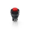 Podświetlany łącznik przyciskowy Chwilowy 1 NC średnica wycięcia 15.2mm Przewlekany RAFI