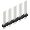 Pin header, 20 pole, pitch 1.27 mm, straight, black, SLV W 1 130 20 Z