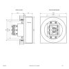 Lampa ścienna do zabudowy LED EVN LQ41840AK LQ41840AK antracytowy