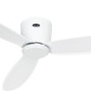 CasaFan ECO PLANO II 132 WE-WE WiFi Flügel lack weiß Wentylator sufitowy 28 W (Ø x W) 132 cm x 160 mm biały pilot zdalne