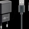 44986 USB charger, dual, 5 V, 2.4 A, USB-C, black