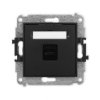 Icon Mechanizm Gniazda Pojedynczego 1Xusb C-C Czarny Mat 12Igusb-7